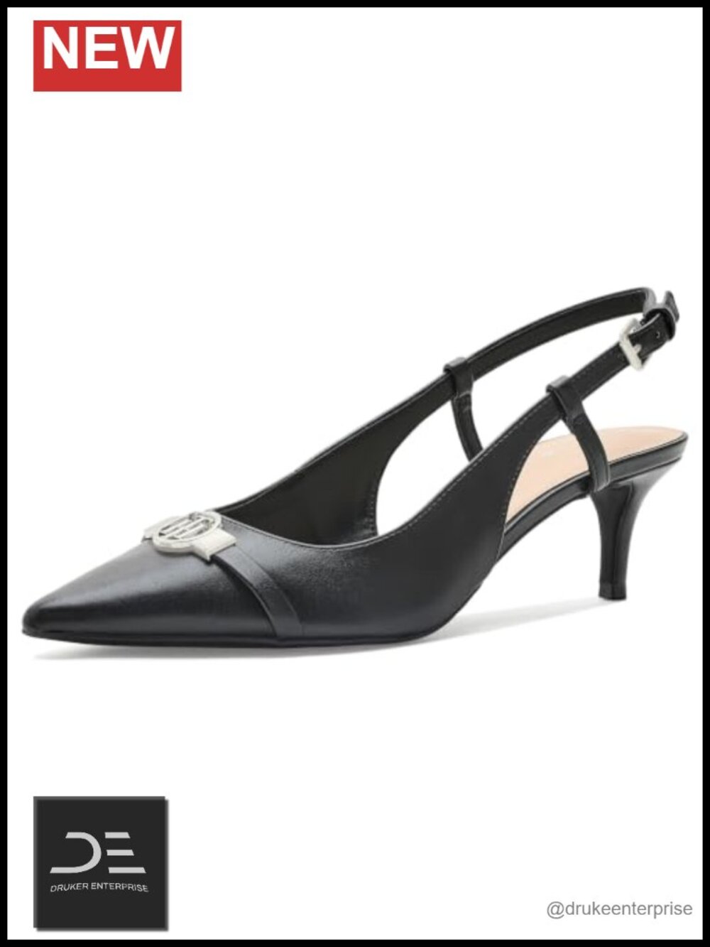 Tommy Hilfiger Talise Faux Leather Kitten Heels Slingback Pumps